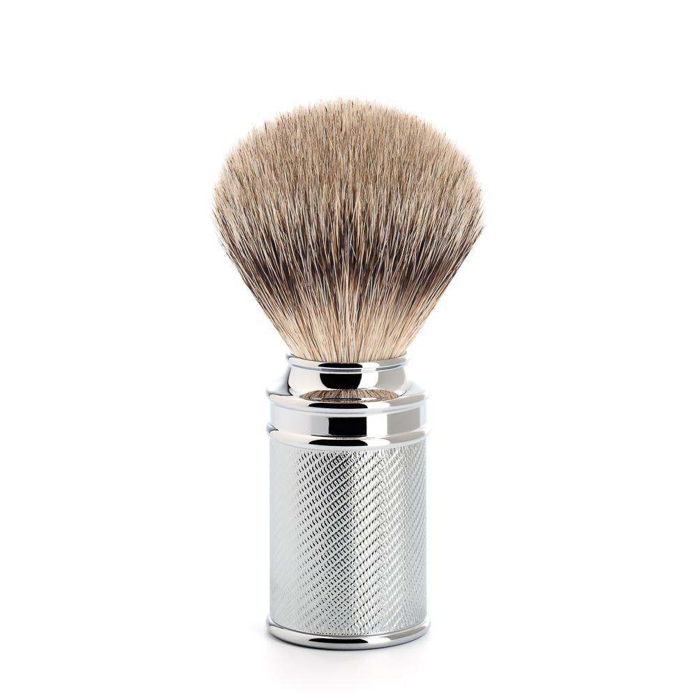 MÜHLE TRADITIONAL 3 Pc. Shaving Set, Silvertip Badger Brush & Safety Razor, Chrome-Plated Metal, Open Comb - Image 3