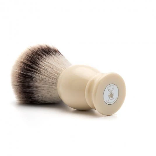 MÜHLE CLASSIC Shaving Brush, Silvertip Fibre®, Faux Ivory, Large - Image 2