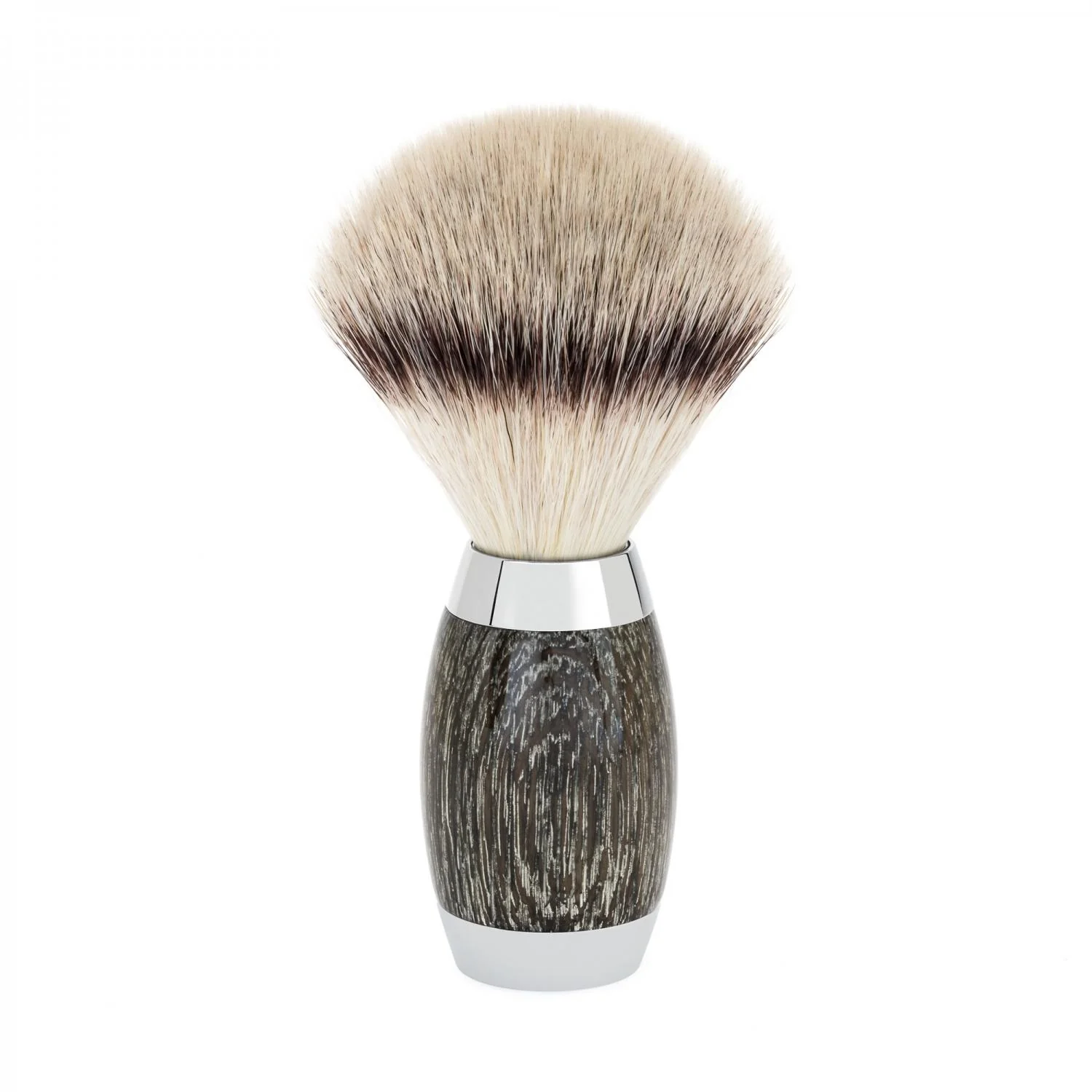 MÜHLE EDITION 3 Pc. Shaving Set, Silvertip Fibre® Brush & Safety Razor, Ancient Oak & Silver - Image 3