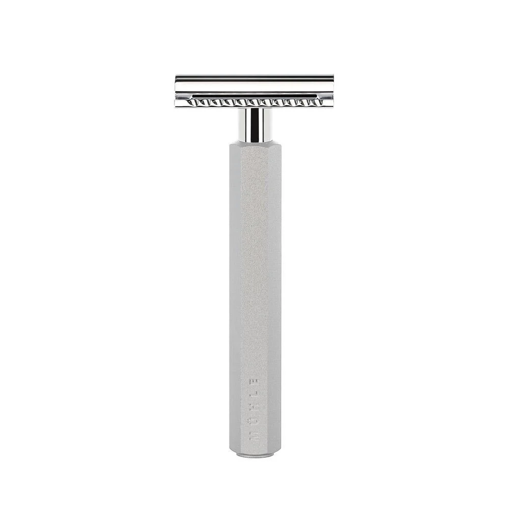 MÜHLE HEXAGON 3 Pc. Shaving Set, Silvertip Badger Brush & Safety Razor, Pure - Image 3