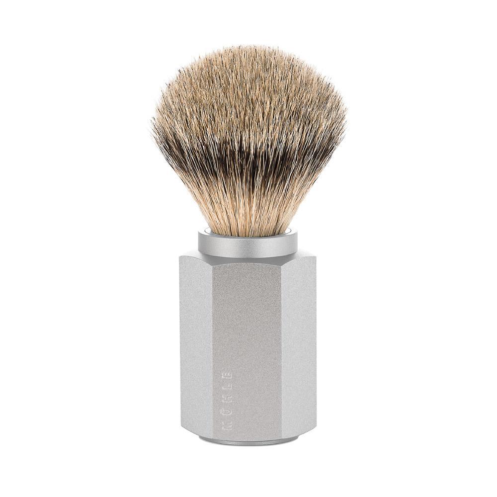 MÜHLE HEXAGON 3 Pc. Shaving Set, Silvertip Badger Brush & Safety Razor, Pure - Image 4