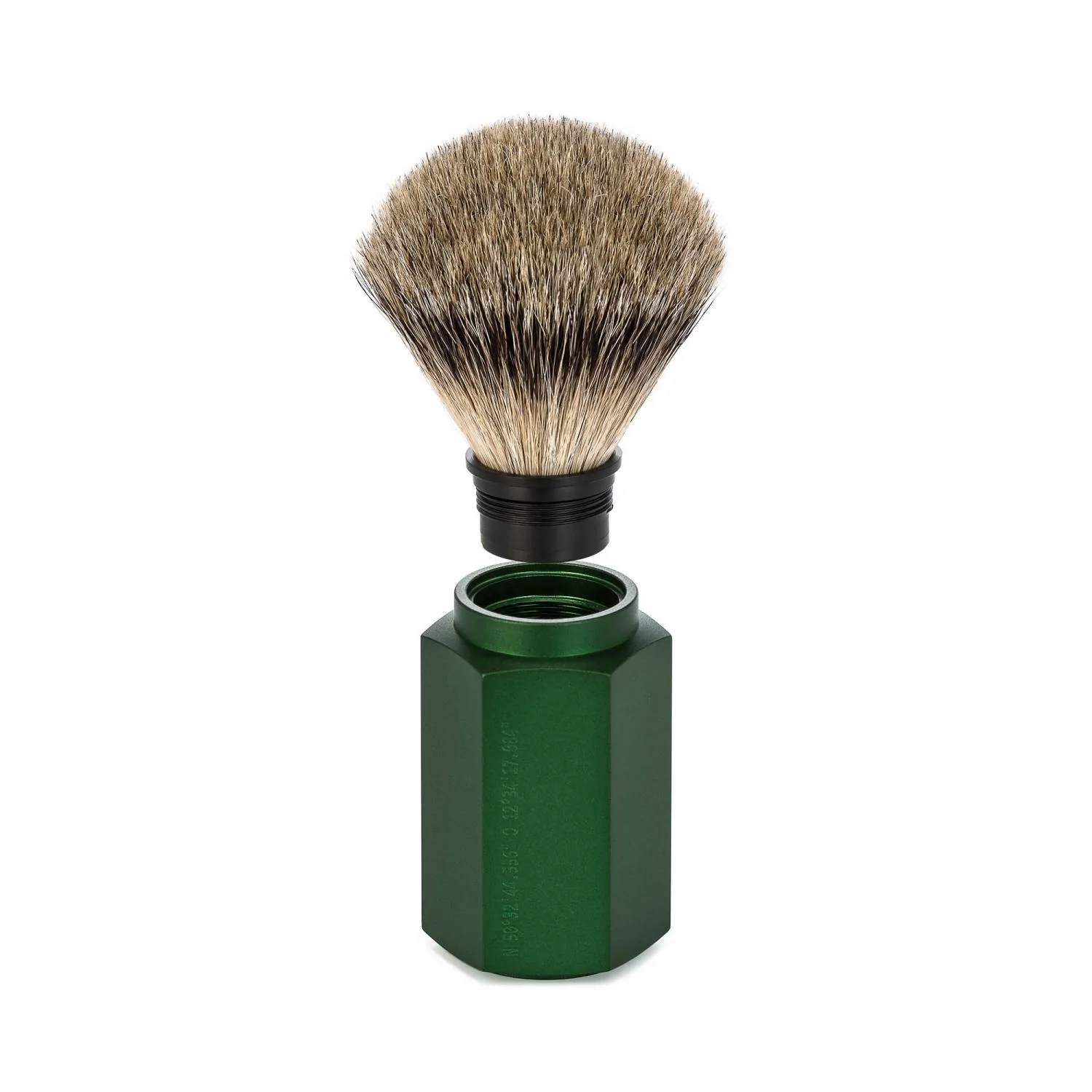 MÜHLE HEXAGON 3 Pc. Shaving Set, Silvertip Badger Brush & Safety Razor, Forest - Image 3