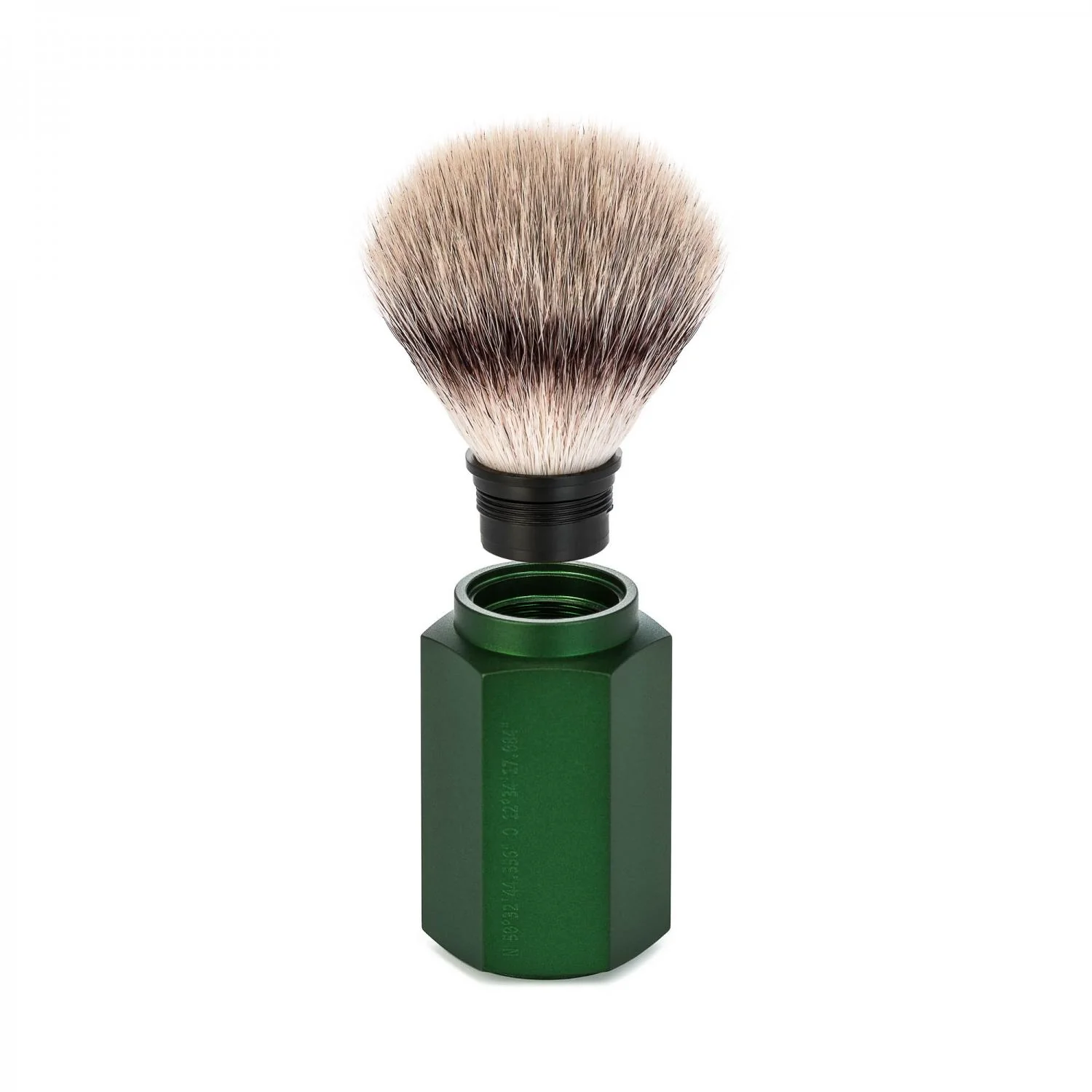 MÜHLE HEXAGON 3 Pc. Shaving Set, Silvertip Fibre® Brush & Safety Razor, Forest - Image 3