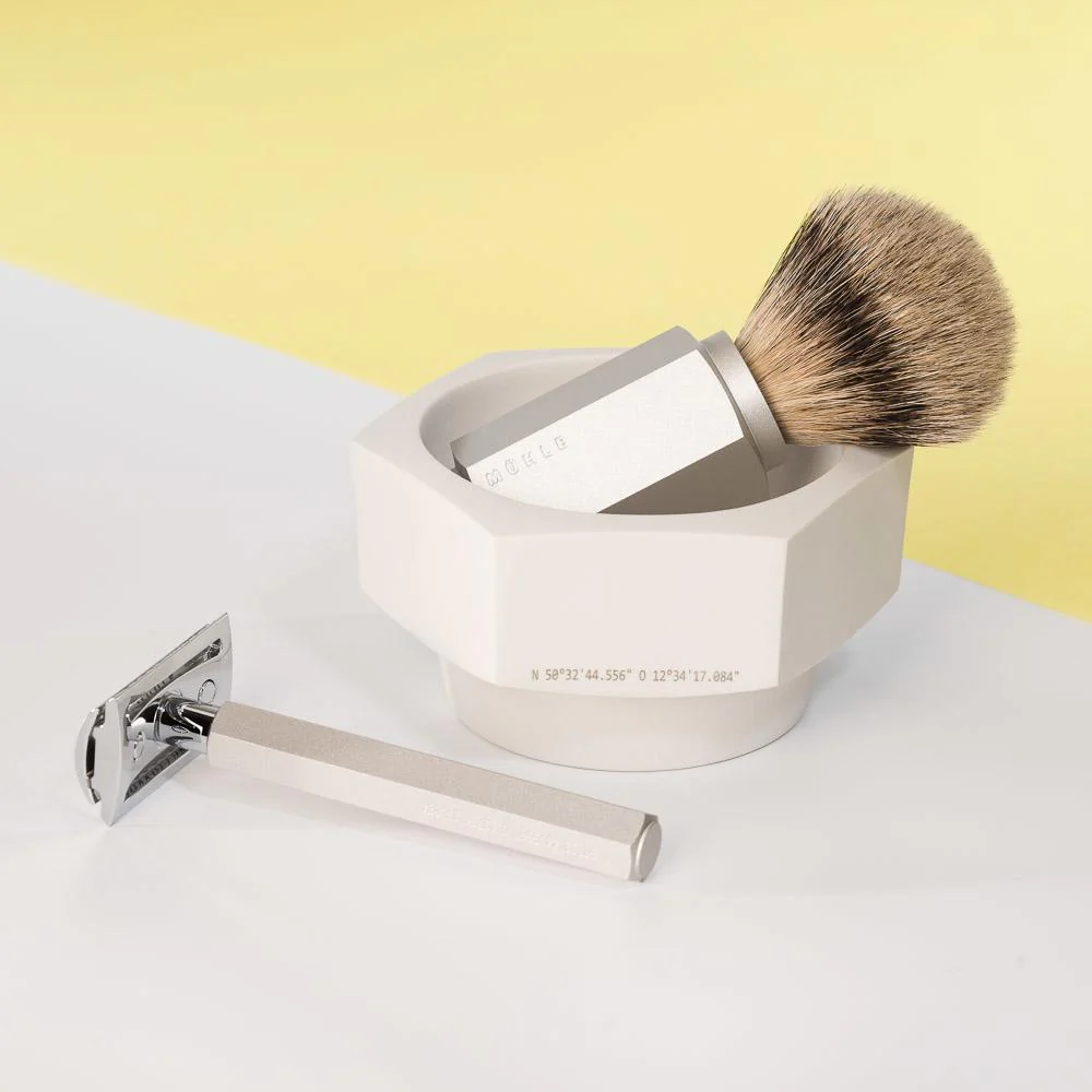 MÜHLE HEXAGON Shaving Brush, Silvertip Badger, Pure - Image 3