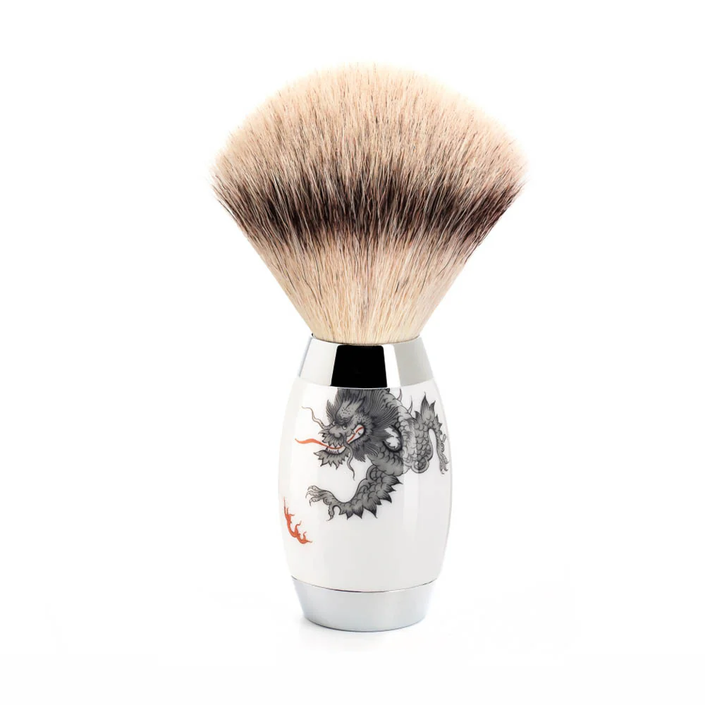 MÜHLE EDITION Shaving Brush, Silvertip Fibre®, Meissen Porcelain
