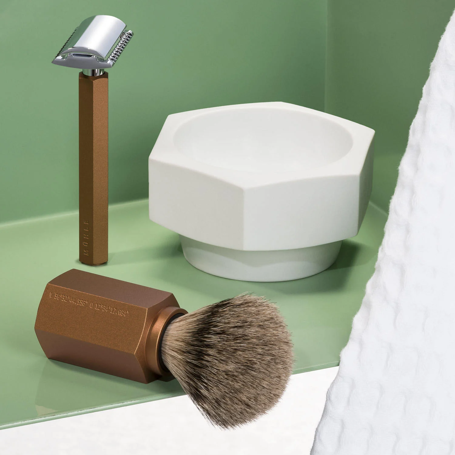 MÜHLE HEXAGON Shaving Dish, White Porcelain - Image 3