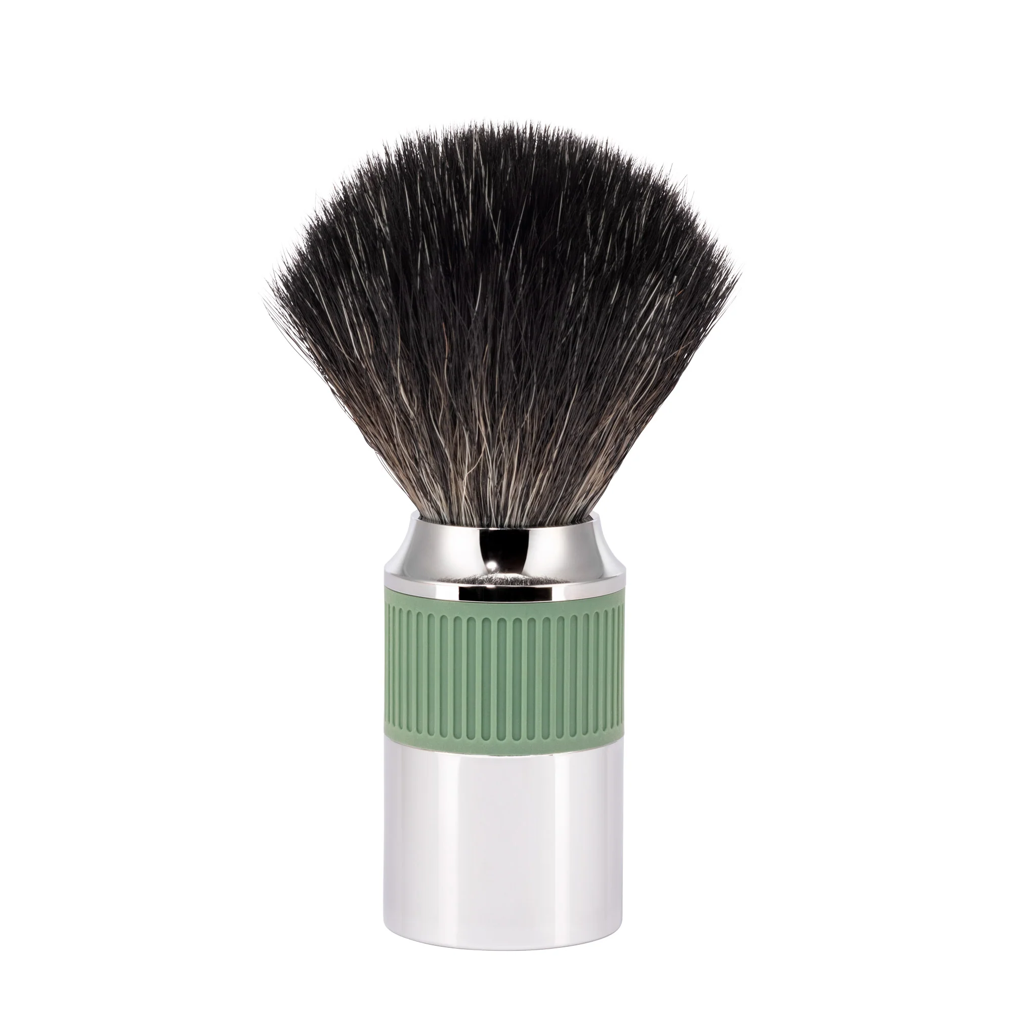 MÜHLE NEO Shaving Brush, Black Fibre, Salvia Green
