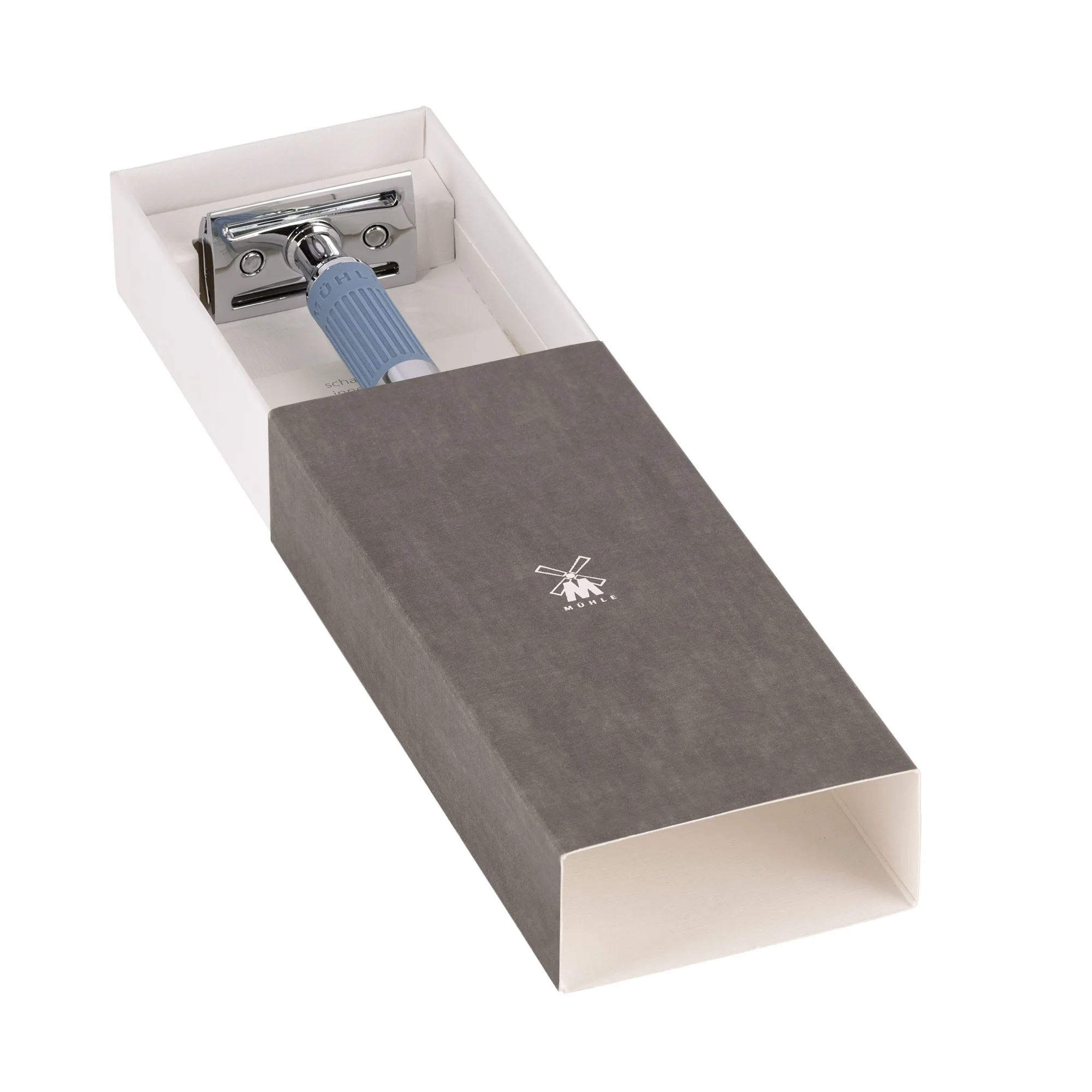 MÜHLE NEO Safety Razor, Closed Comb, Glacier Blue - Image 3