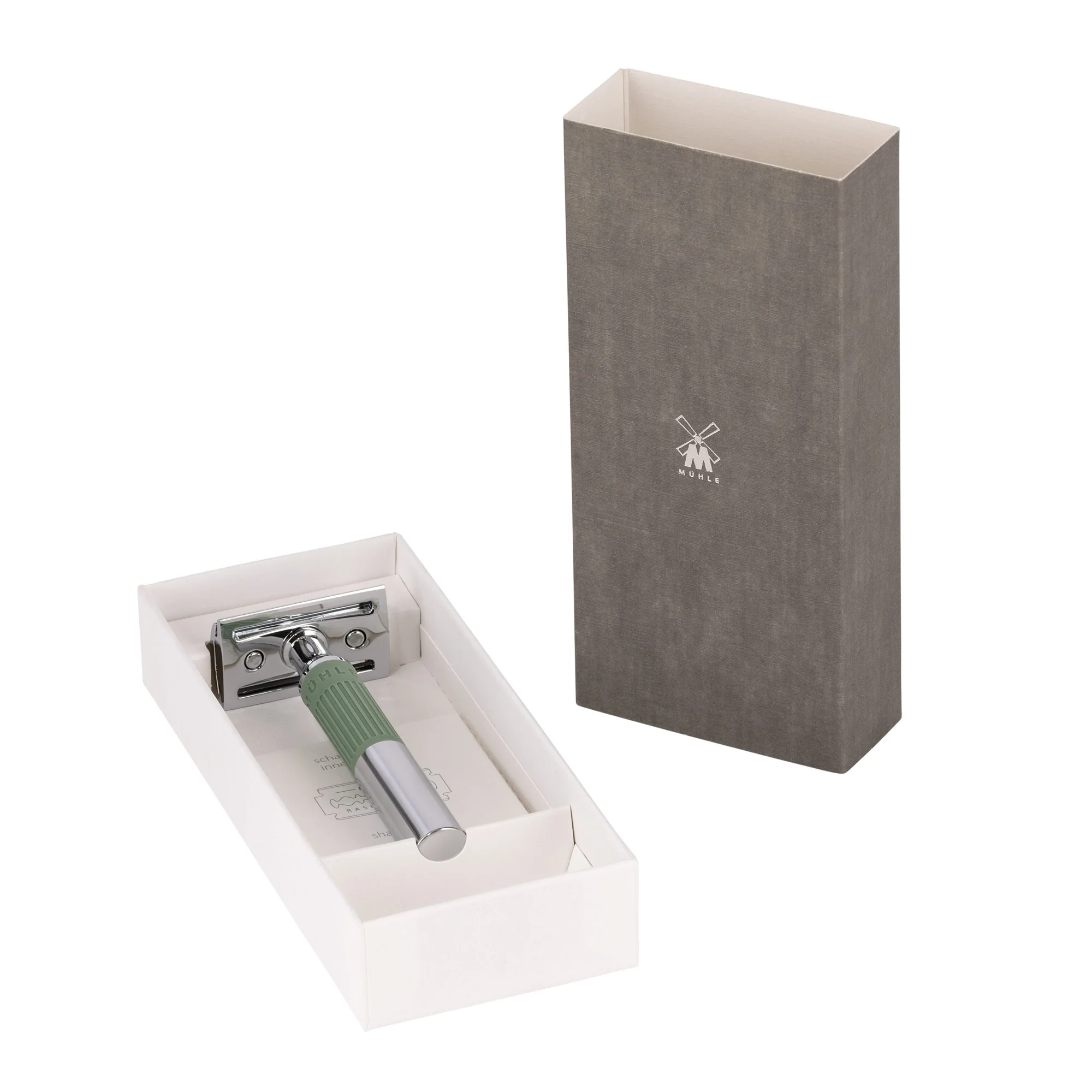 MÜHLE NEO Safety Razor, Closed Comb, Salvia Green - Image 4