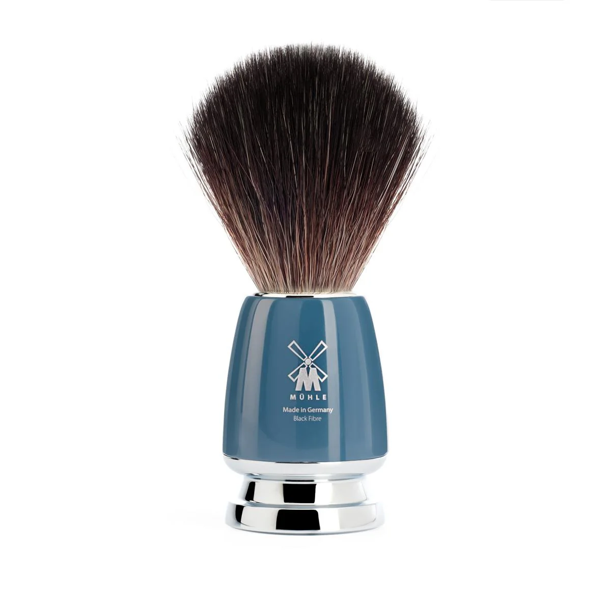 MÜHLE RYTMO 3 Pc. Shaving Set, Black Fibre Brush & Safety Razor, Petrol - Image 3