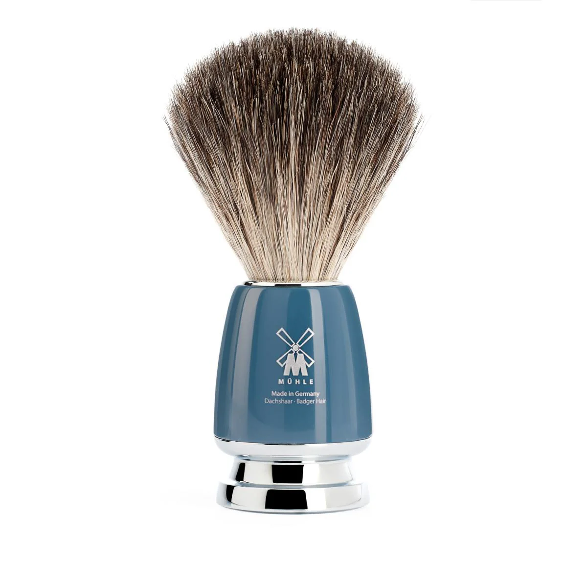 MÜHLE RYTMO 3 Pc. Shaving Set, Pure Badger Brush & Safety Razor, Petrol - Image 3