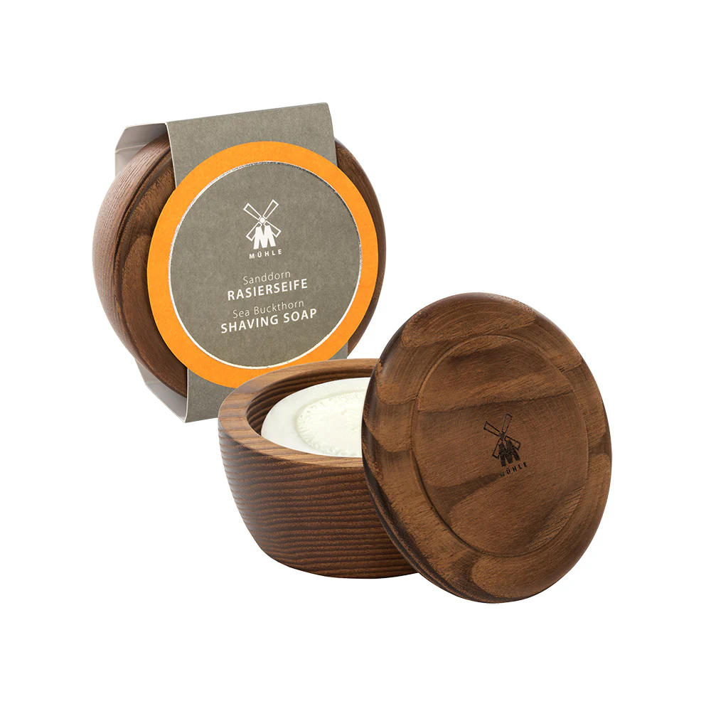 MÜHLE SHAVECARE Shaving Bowl w/ Shave Soap, Steamed Ash, Sea Buckthorn - Image 2