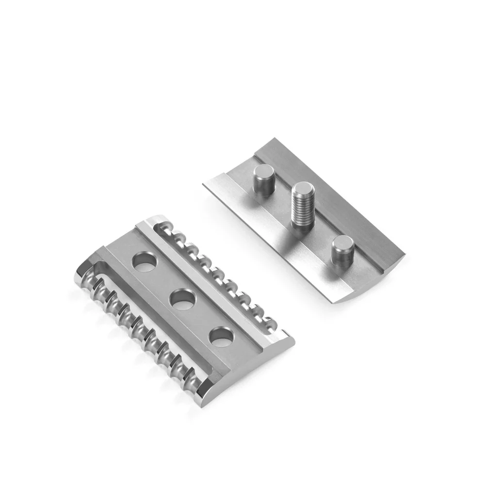 MÜHLE TRADITIONAL Safety Razor, Large, Stainless Steel, Open Comb - Image 3