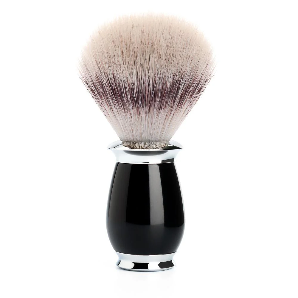 MÜHLE PURIST 3 Pc. Shaving Set, Silvertip Fibre® Brush & Safety Razor, Black - Image 3