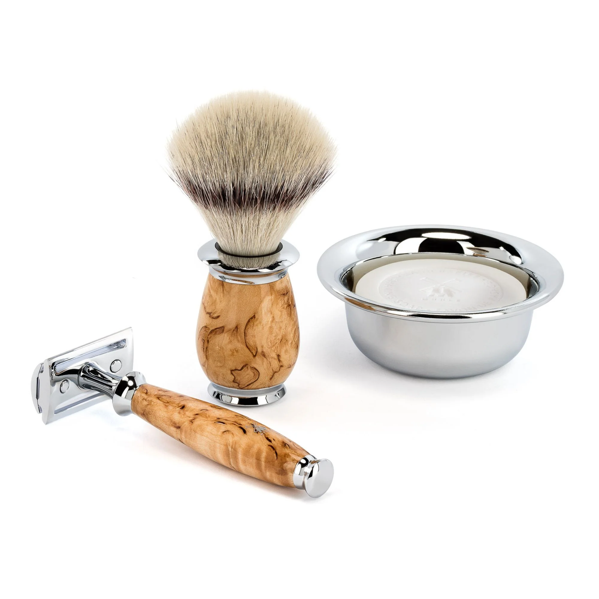 MÜHLE PURIST Shaving Brush, Silvertip Badger, Karelian Masur Birch - Image 3