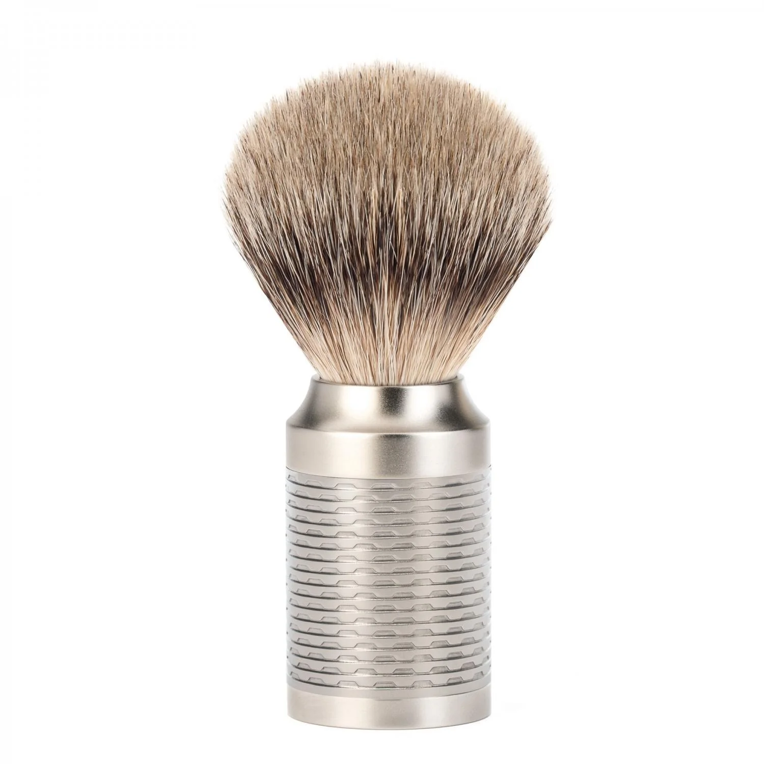 MÜHLE ROCCA 3 Pc. Shaving Set, Silvertip Badger Brush & Safety Razor, Stainless Steel - Image 3