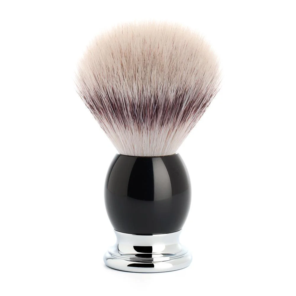 MÜHLE SOPHIST 4 Pc. Shaving Set, Silvertip Fibre® Brush & Safety Razor, Black - Image 3