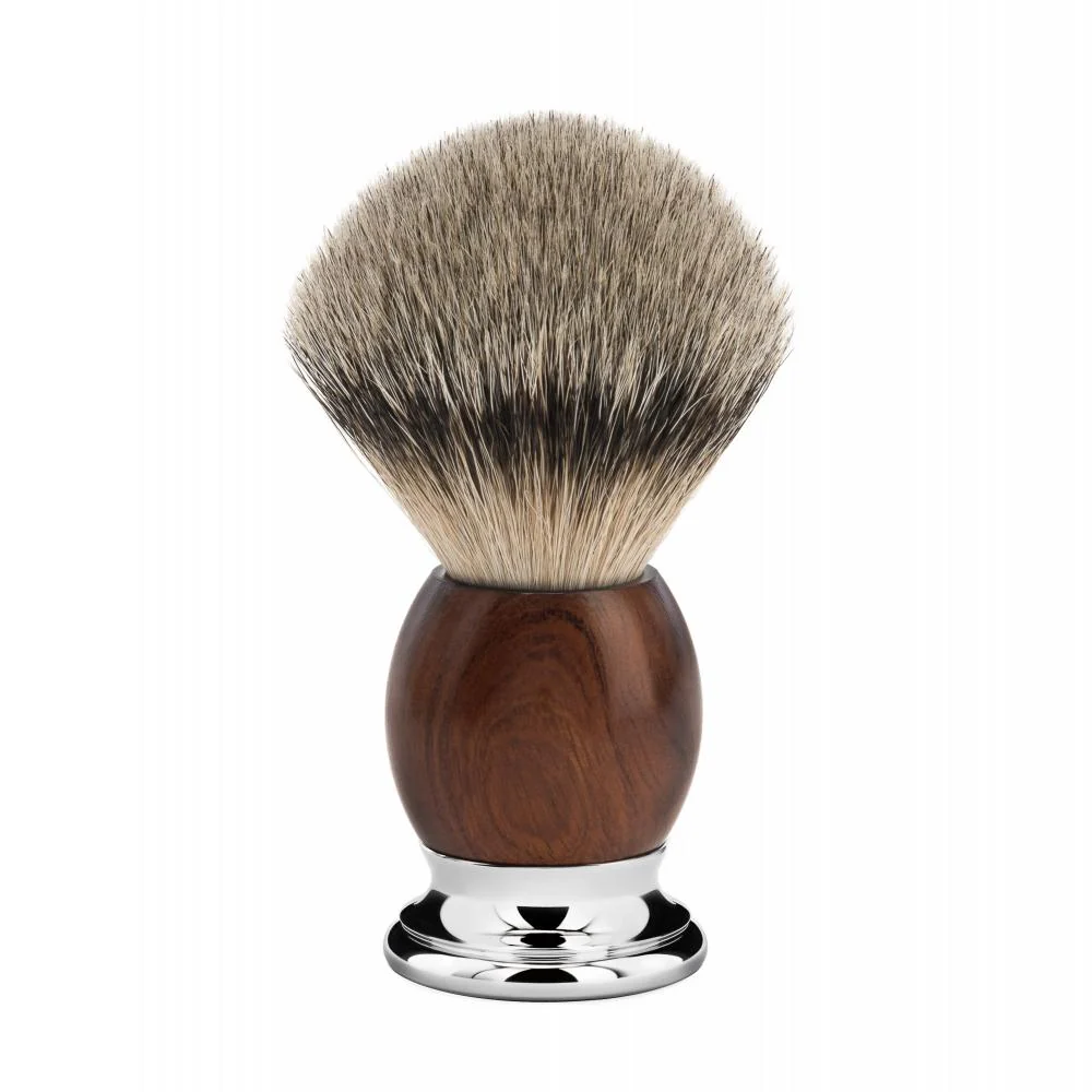 MÜHLE SOPHIST 4 Pc. Shaving Set, Silvertip Badger Brush & Safety Razor, Ironwood - Image 2