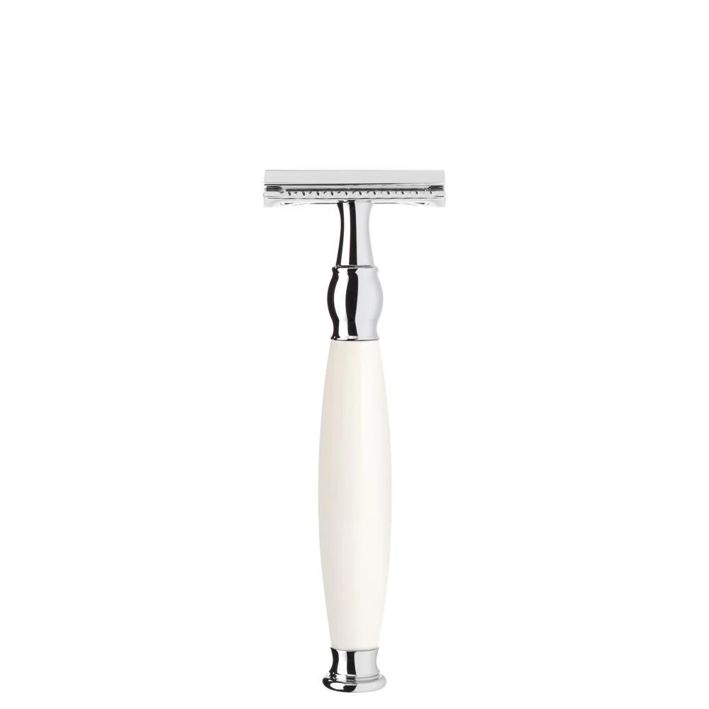 MÜHLE SOPHIST 4 Pc. Shaving Set, Silvertip Fibre® Brush & Safety Razor, Porcelain - Image 2