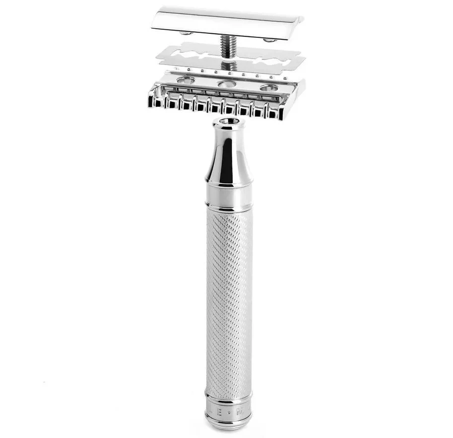 MÜHLE TRADITIONAL Safety Razor, Large, Chrome-Plated Metal, Open Comb - Image 3