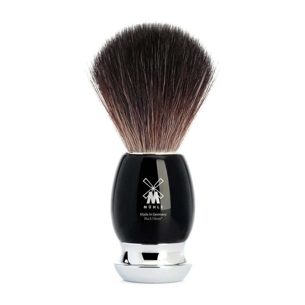 MÜHLE VIVO 4 Pc. Shaving Set, Black Fibre Brush & Gillette® Fusion™ Razor, Black - Image 3