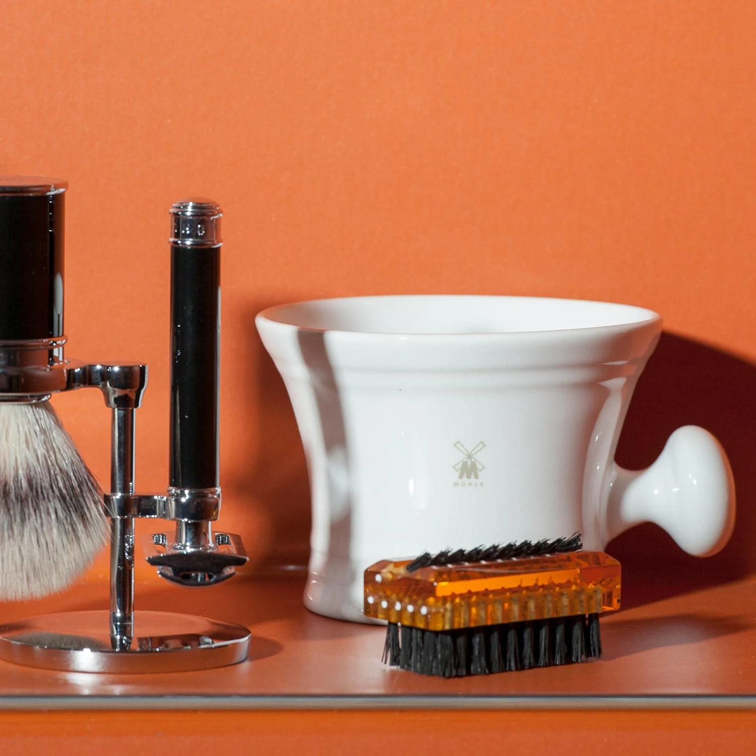 MÜHLE Shaving Mug w/ Handle, White Porcelain - Image 4